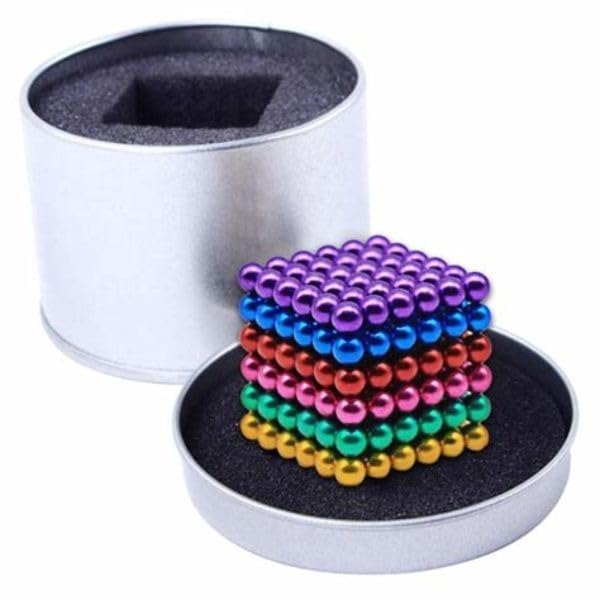 Ridhimani 216 Pcs Magnet Ball Toys Educational Learning Cube Game for Kids (6 Colors)
