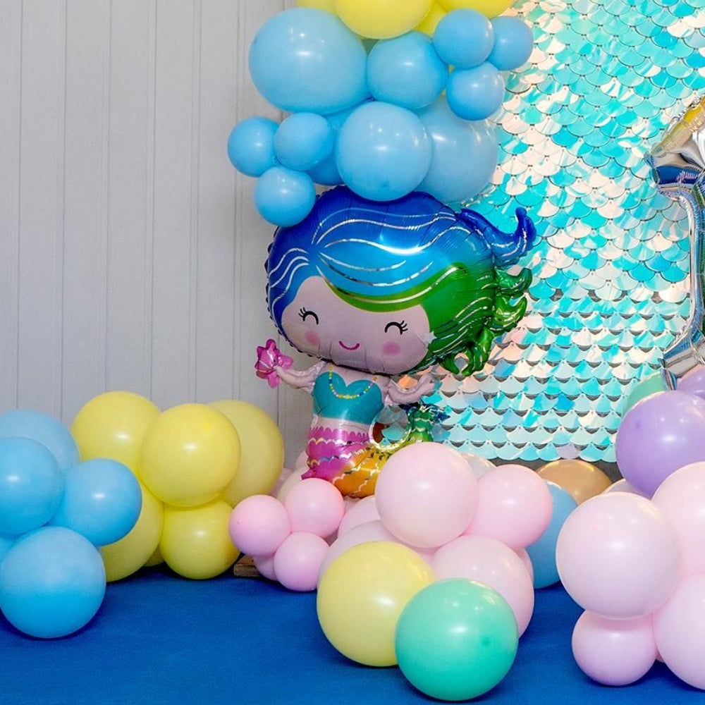 Sequin Splash Mermaid Birthday Decoration