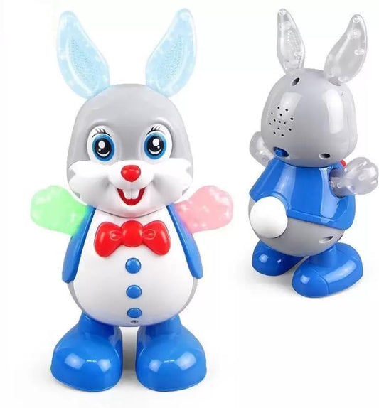 Ridhimani Funny Cute Dancing Rabbit Bunny for Kids with Music and Colorful Lights