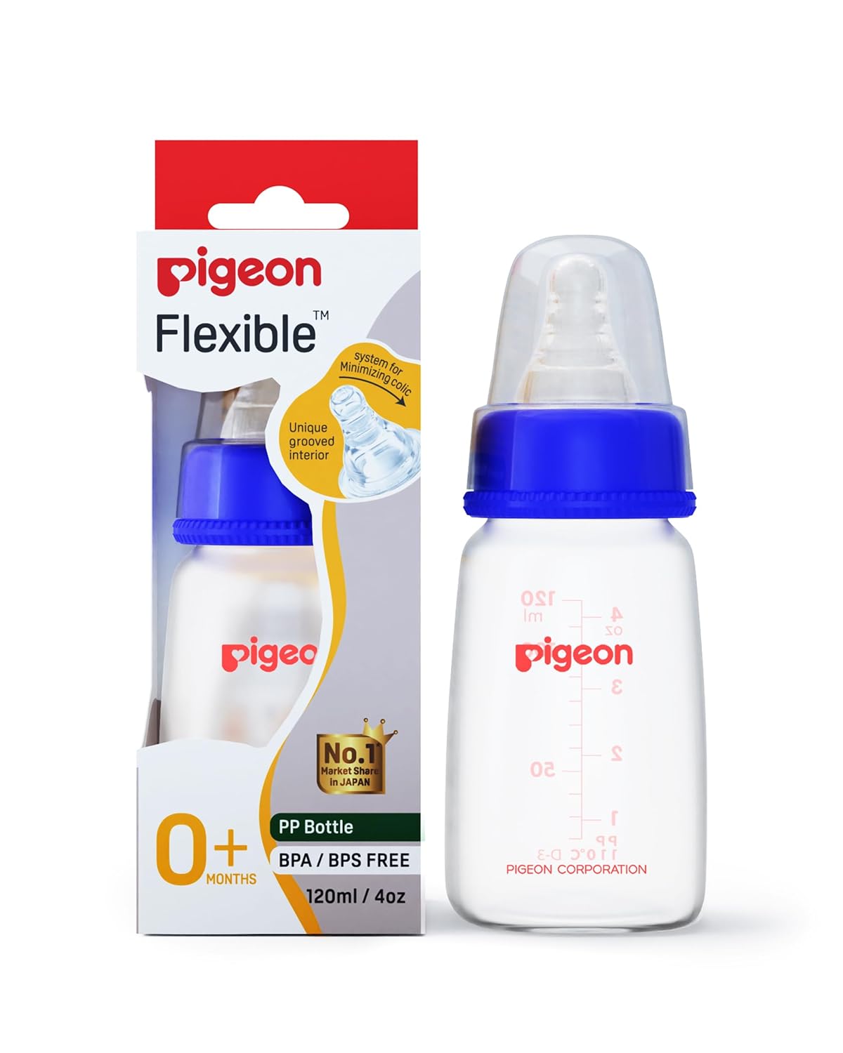 Pigeon Narrow Neck Glass Feeding Bottle Flexible PP Bottle