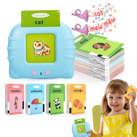 Ridhimani Flash Cards for Kids Talking English Words Flash Cards Preschool Electronic Reading Early Talking Flashcards Toy for Kids
