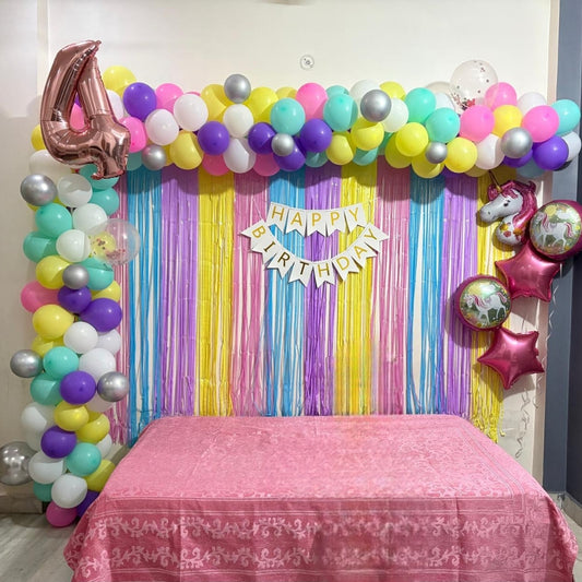 Unicorn Theme Birthday Decoration