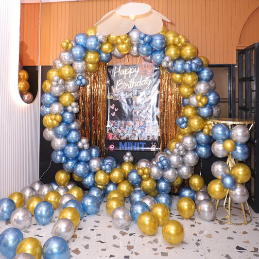 Ring decoration with Chrome Balloons