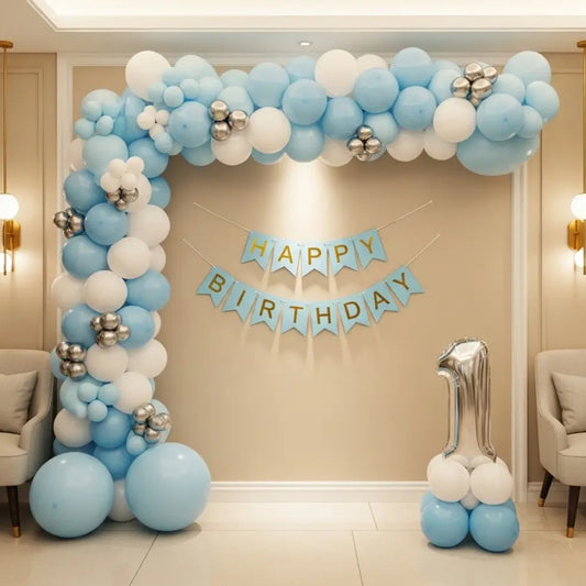 Blue Balloon Decoration
