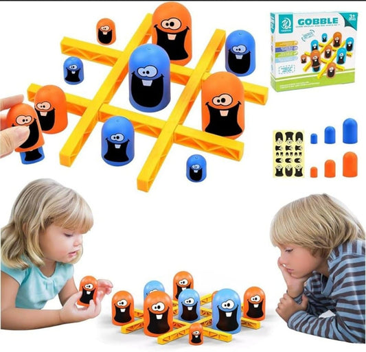 Tic Tac Toe Board Game Strategy Board Games Brain Development Gobble Stack Mind Challenging Game