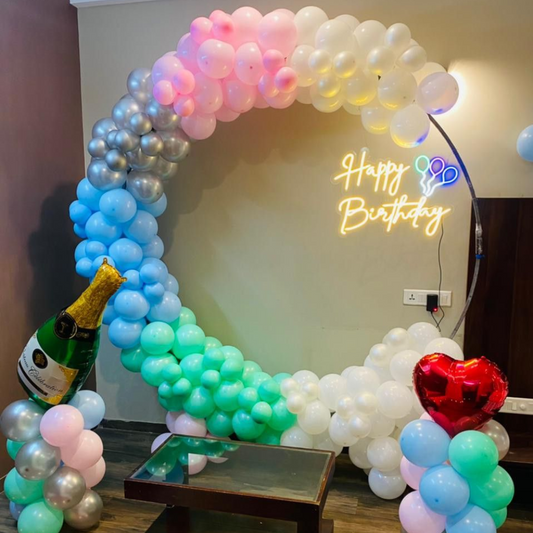 Multicolor Birthday Ring Decoration
