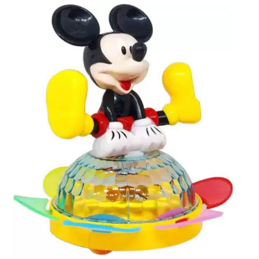 Ridhimani Whirl Electric 3D Light Micky Mouse Toy | 360 Degree Rotating Micky Mouse Toy  (Red)