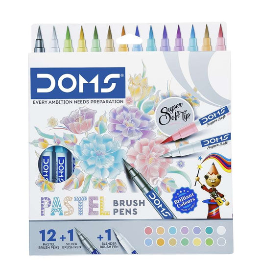 DOMS Pastel Brush Pen 14 Shades