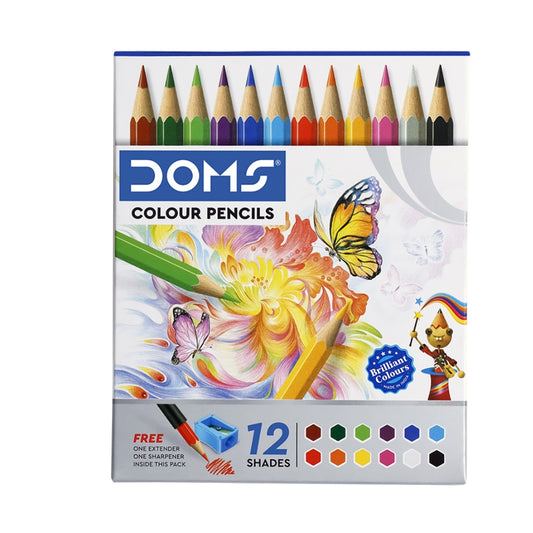 Doms Pencil Colors 12 Shades - 85mm