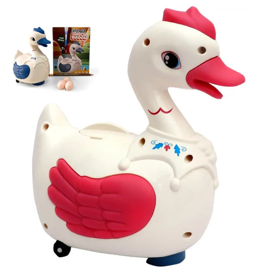 Very Lovely Egg Laying Electric Crawling Goose Toy for Kids