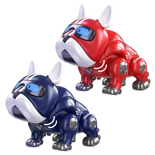 Dancing Robot Dog Machine Electric Pet Musical Toy with Flashlights & Blinking Eyes