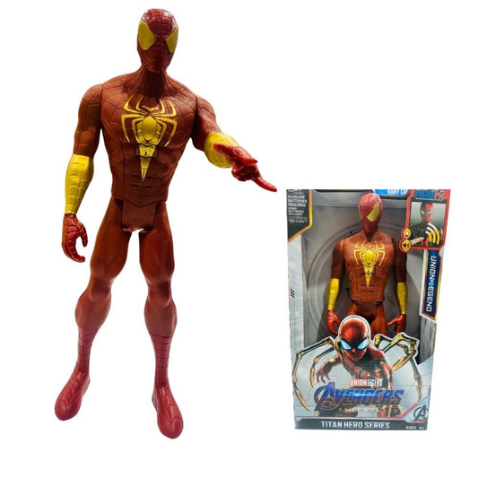 Ridhimani Union Legend Titan Hero Series 12-Inch Spider-Man Action Figure Toy  (Red, Yellow)