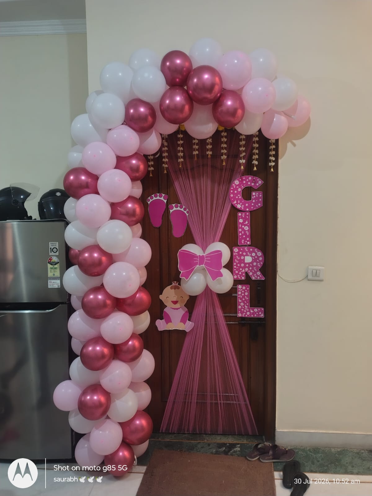 Little Princess Welcome Baby Pink Decoration