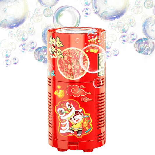 Portable Fireworks Bubble Machine with Lights for Party & Outdoor Activity