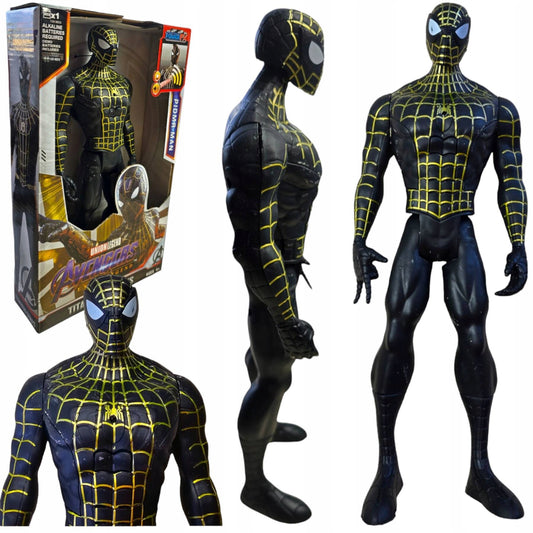 Union Legend Titan Hero Series 12-Inch Black & Gold Suit Spider-Man Action Figure Toy (No Way Home)