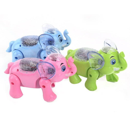 Cute Clever Elephant Electric Musical Toy for Kids