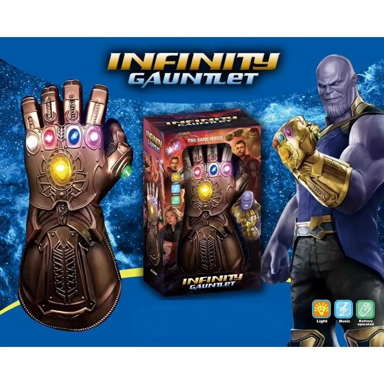 Avengers Infinity Gauntlet Thanos Glove for Kids with 6 LED Light & Music