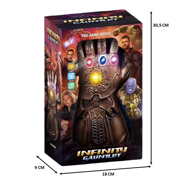 Avengers Infinity Gauntlet Thanos Glove for Kids with 6 LED Light & Music