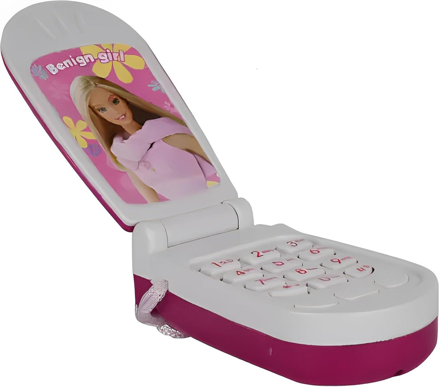 Barbie Play Cell Phone Toy, Mobile Phone Happy Toys for Girls