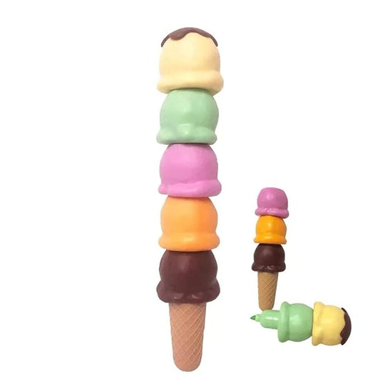 5 in 1 Ice Cream Shape Highlighter Pens