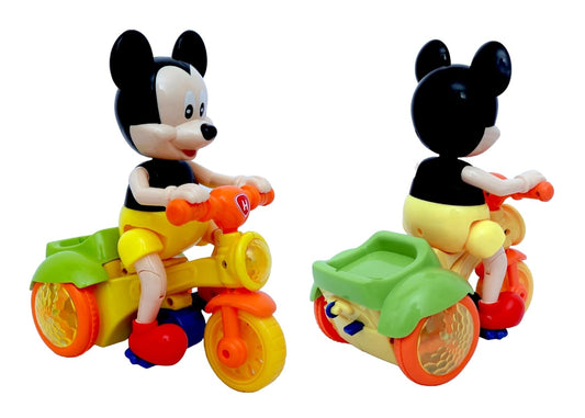 Micky Mouse Rats Riding Bicycles Musical Toy for Kids with Flashing Lights