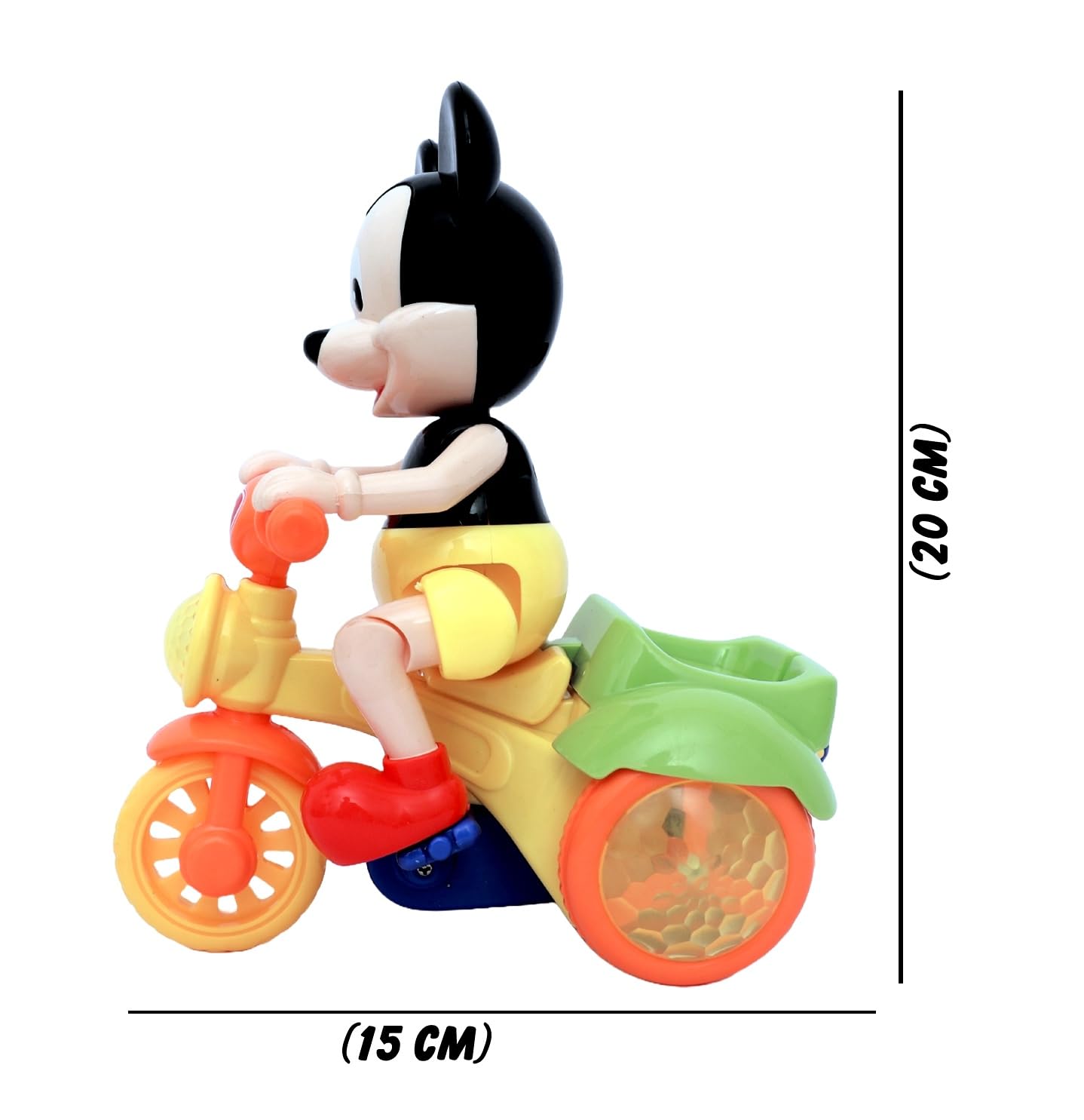 Micky Mouse Rats Riding Bicycles Musical Toy for Kids with Flashing Lights