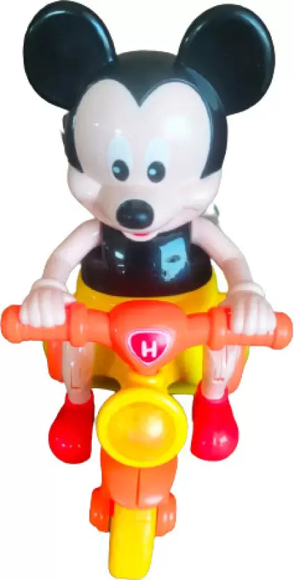 Micky Mouse Rats Riding Bicycles Musical Toy for Kids with Flashing Lights