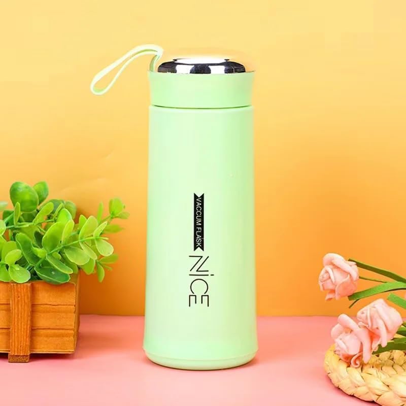 Nice Premium Glass & Plastic Water Bottle - 400ml