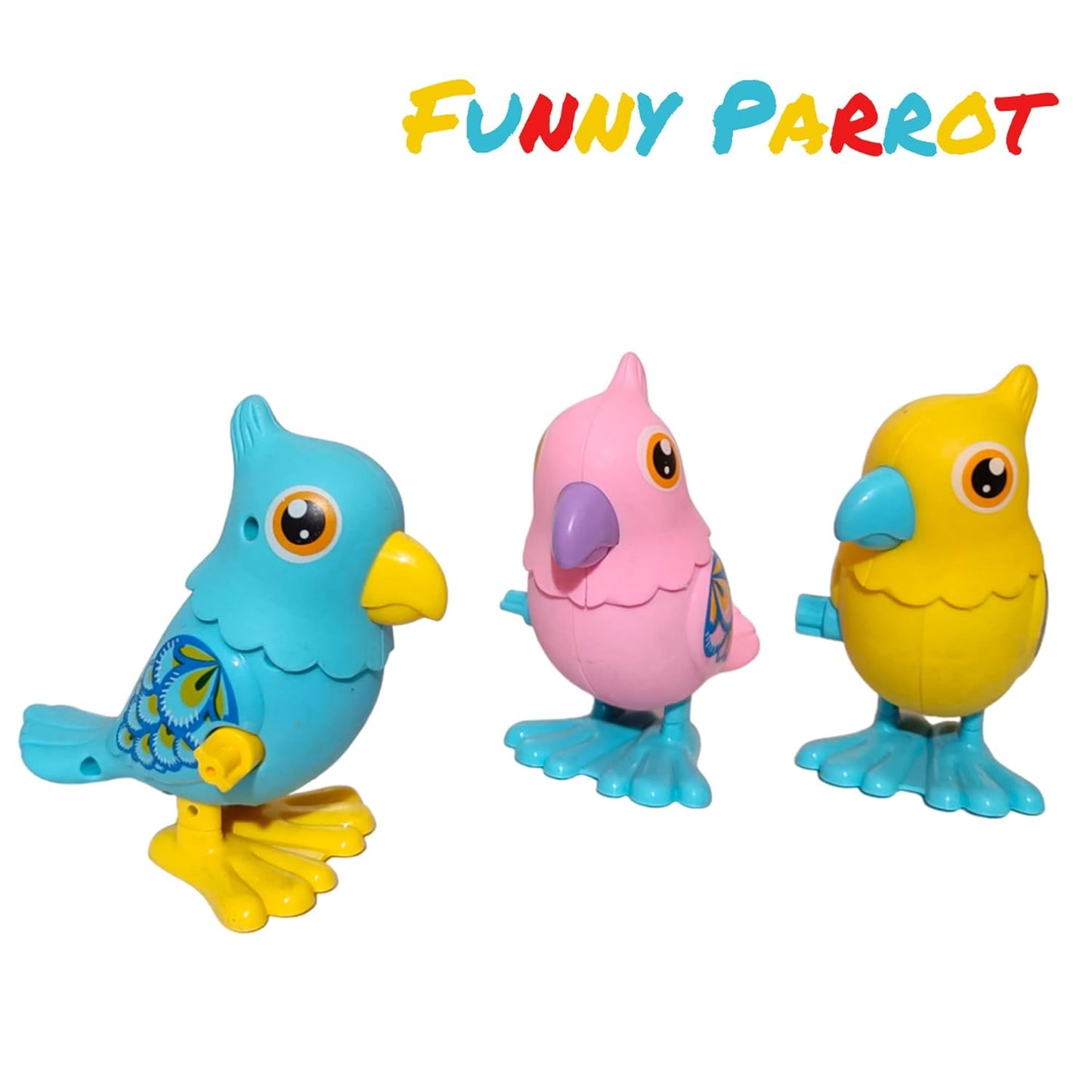 Mini Leaping Parrot Wind-up Happy Jumping Parrot Toy for Kids