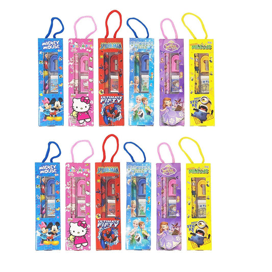 Stationery Set 8010 - (Unicorn, Frozen, Sofia, Princess, Micky Mouse, Kitty, Spiderman, Minions)