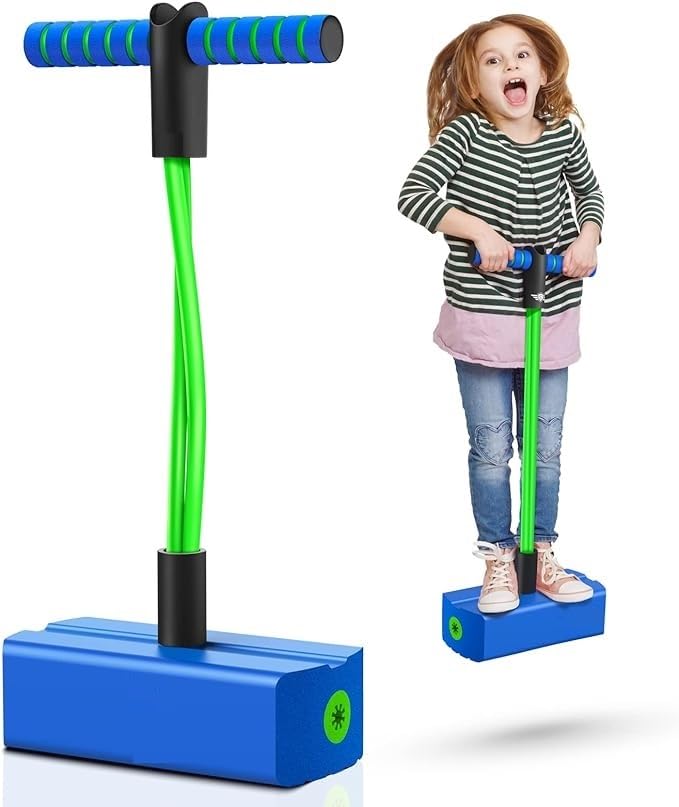 Pogo Stick Outdoor Toy with Foam Pogo Jumper & Sound for Kids