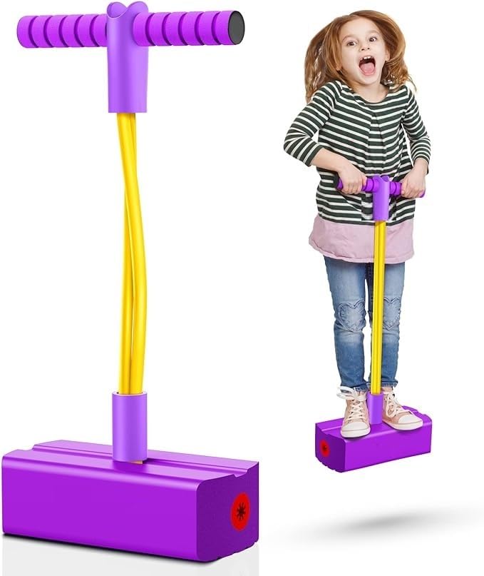 Pogo Stick Outdoor Toy with Foam Pogo Jumper & Sound for Kids