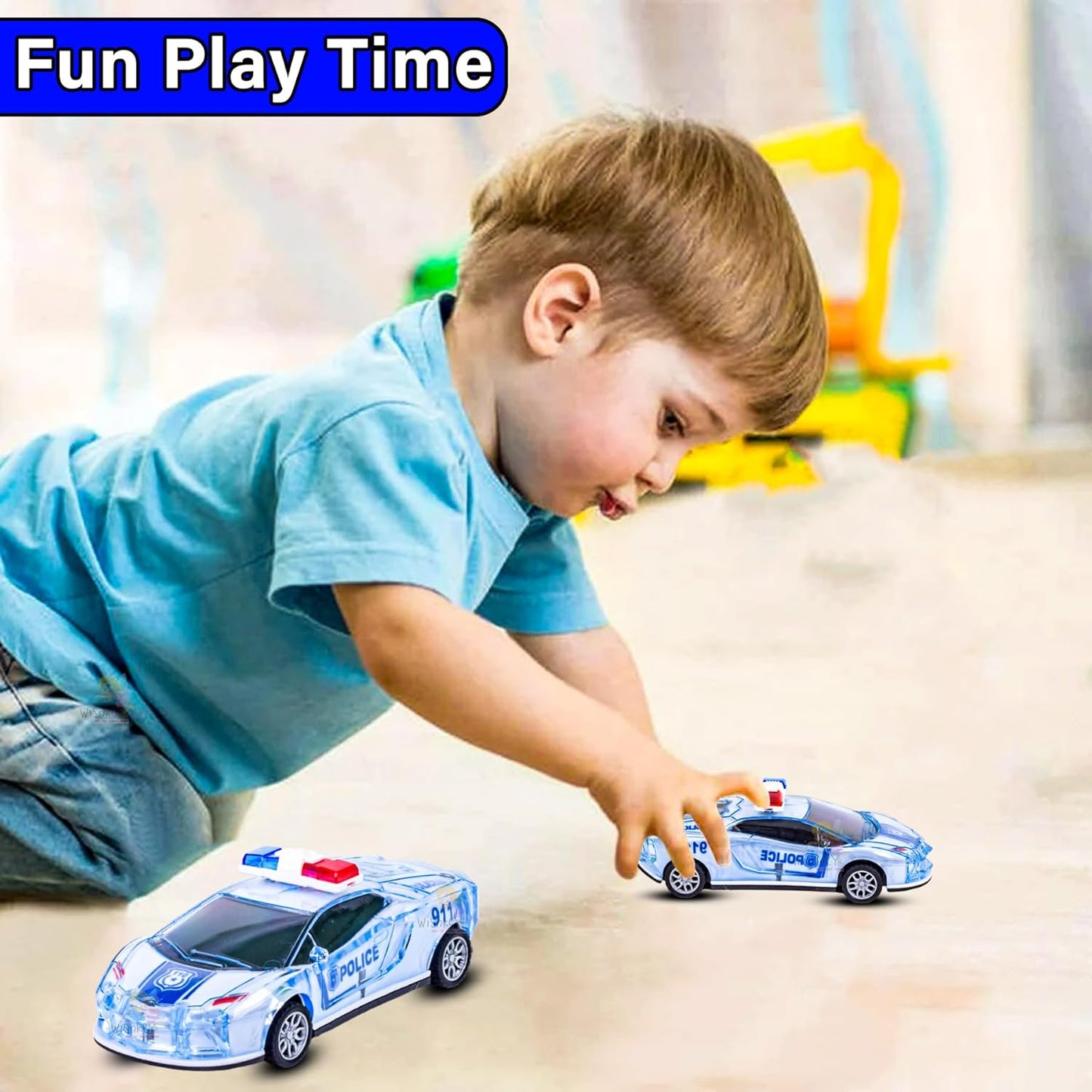 City Guard Push and Go Police Car Toy for Kids