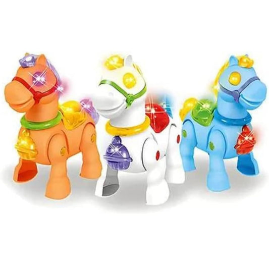 Walking Pony Horse Toy for Kids – Musical & Light-Up Battery-Operated Toy