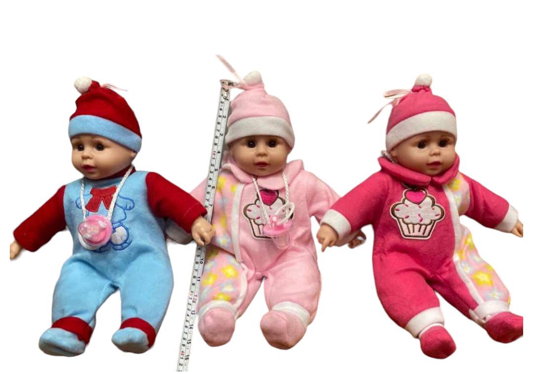 Cute Realistic Looking Nipple Baby Boy Girl Doll Toy with Cap