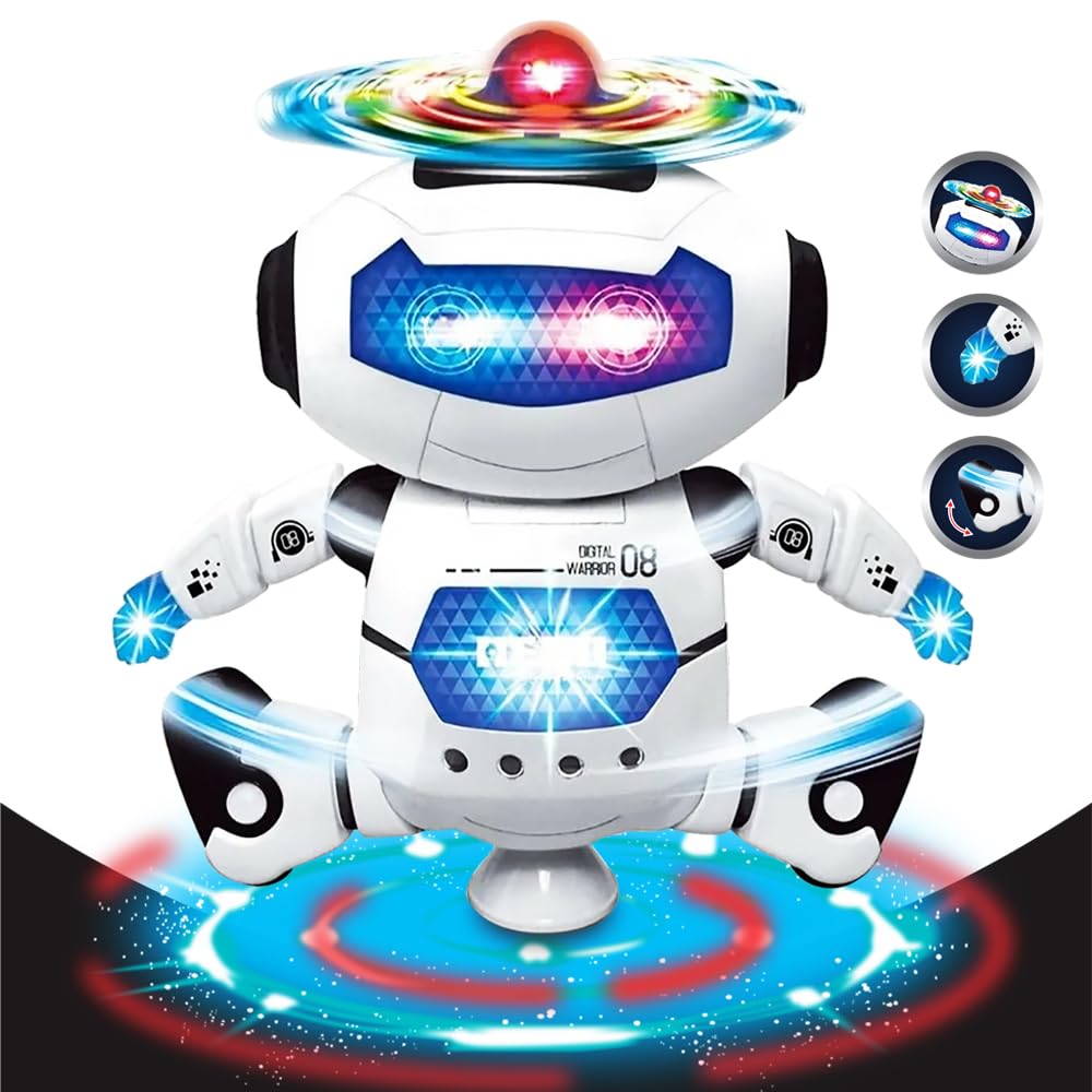 360 Degree Rotating Dance Robot Electronic Toy – Ridhimani