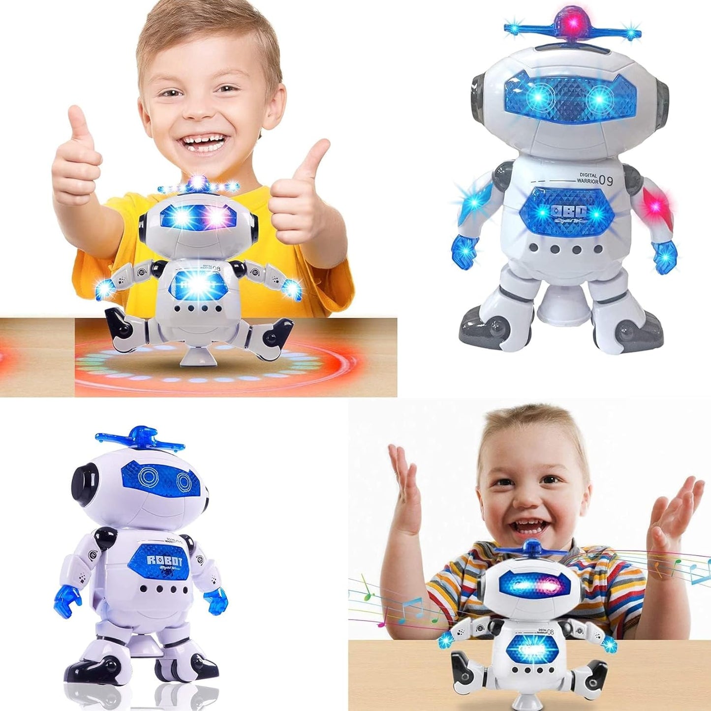 360 Degree Rotating Dance Robot Electronic Toy
