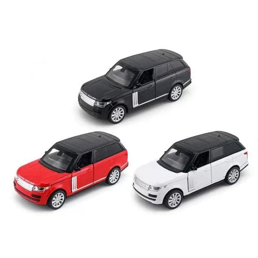 Diecast Metal Car 1:32 Range Rover Die Cast Metal Toy Car Model Car Light Sound Pullback Openable Door Car For Kids Truck Cars