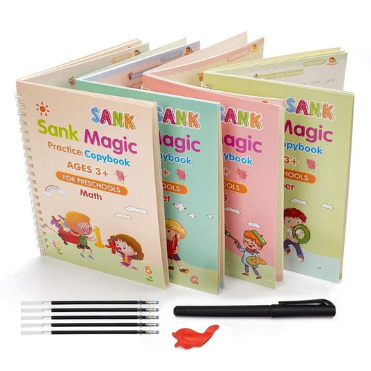4 Sank Magic Practice Copybook with 10 Refills