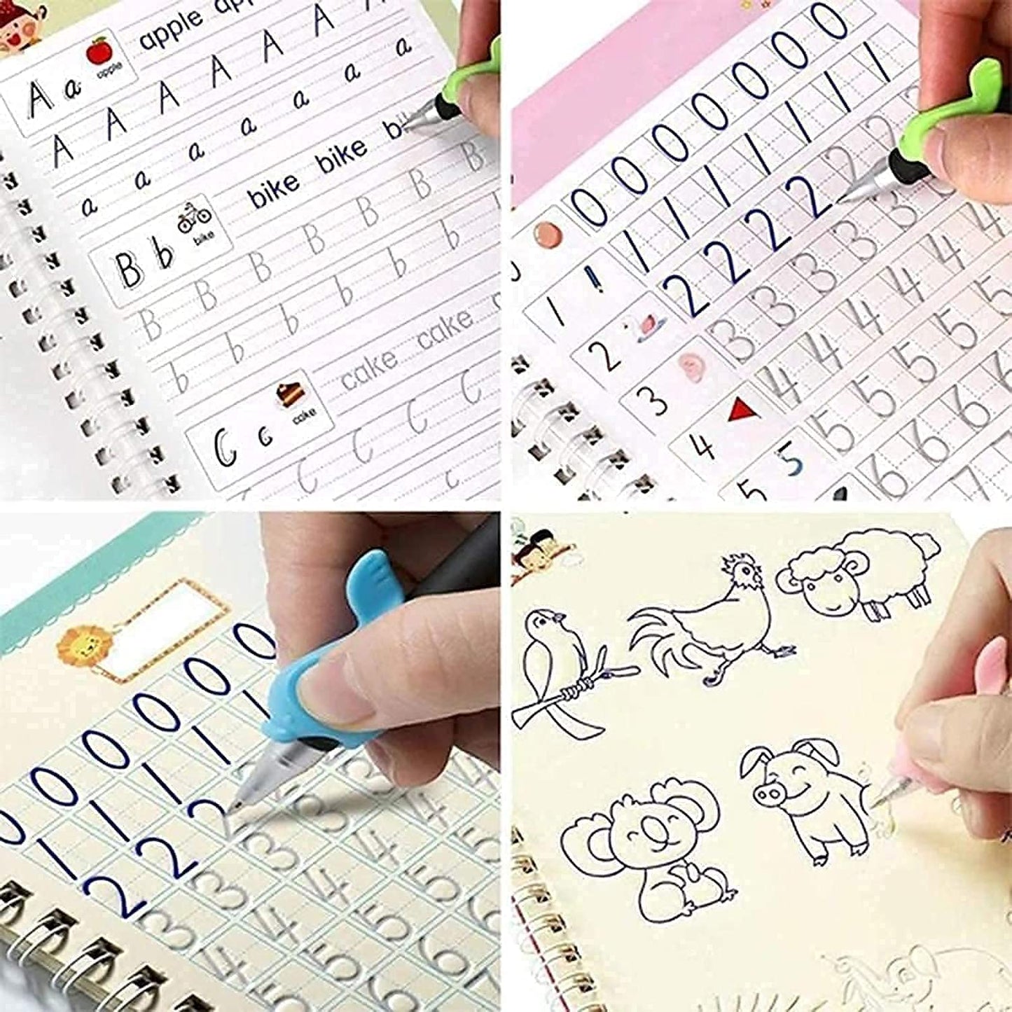 4 Sank Magic Practice Copybook with 10 Refills