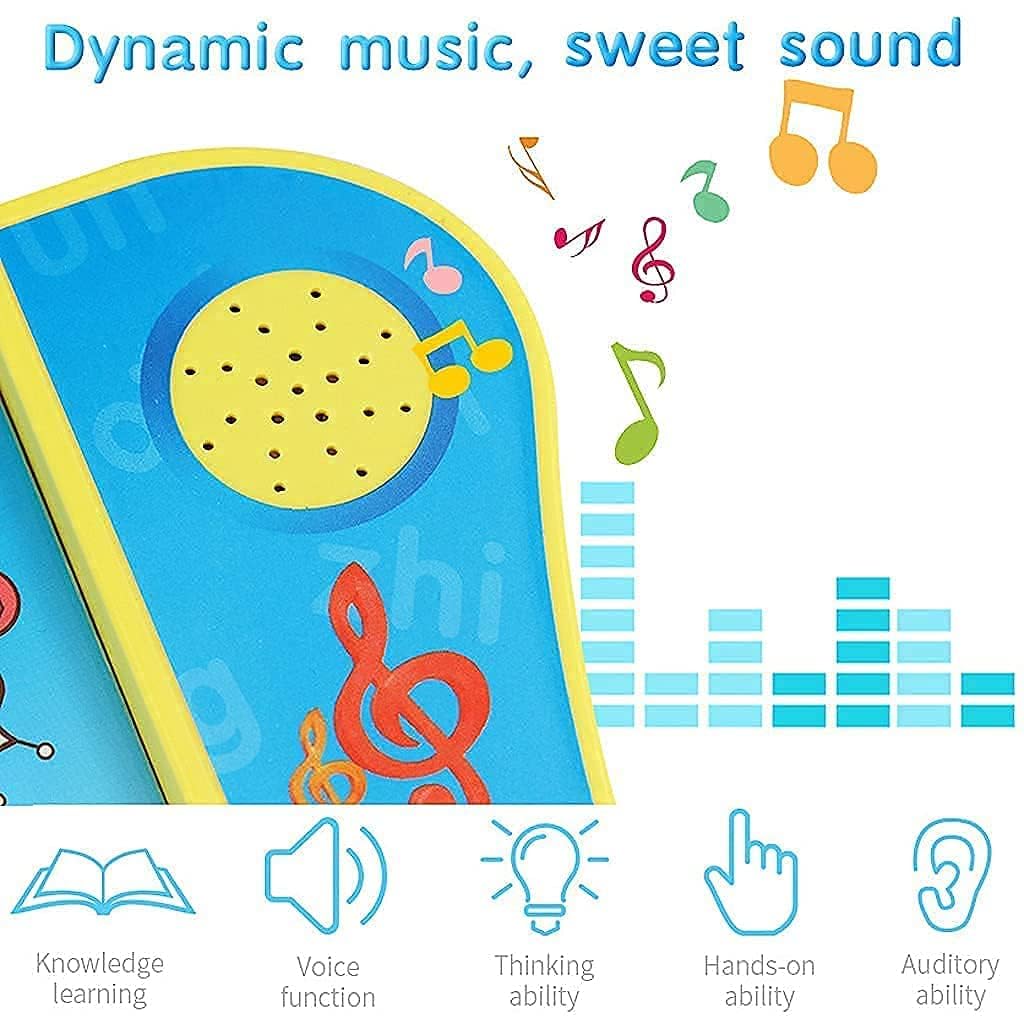 Intelligence Book Sound Book for Children, English Letters & Words Learning Study Book Fun Educational Toys