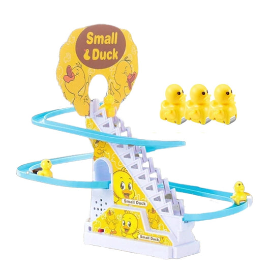 Ridhimani Duck Stair Climbing Track Toys | Duck Escalator Toy With Lights & Music for Kids  (Yellow)