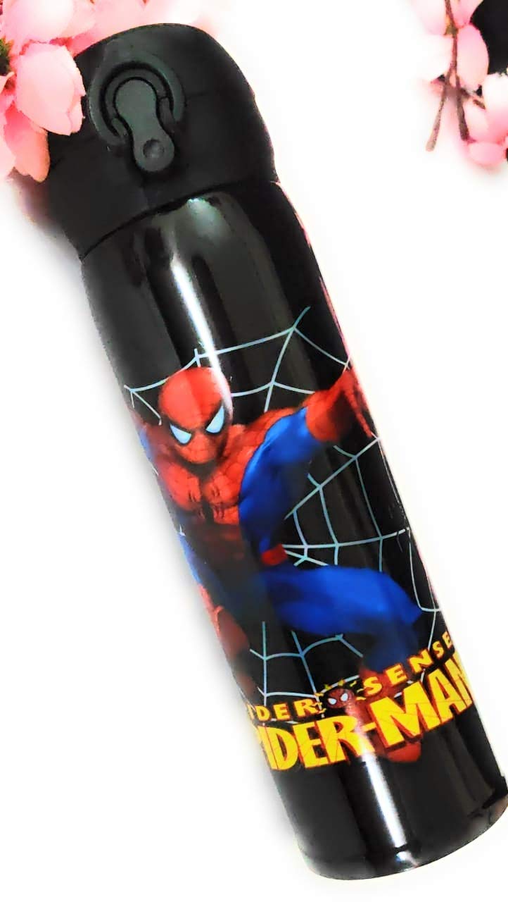 Spiderman Stainless Steel Spiderman Water Bottle for Kids (500 ML)