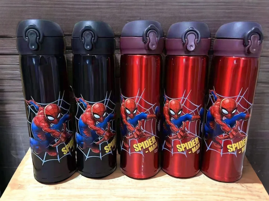 Spiderman Stainless Steel Spiderman Water Bottle for Kids (500 ML)
