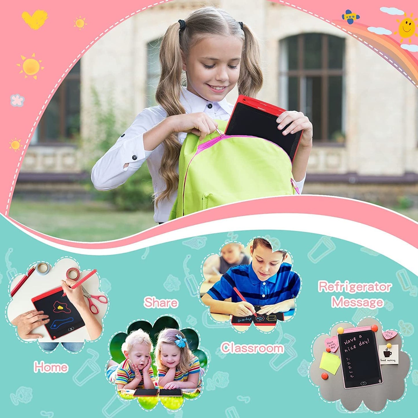 8.5 Inch LCD Writing Tablet for kids, Digital Magic Slate