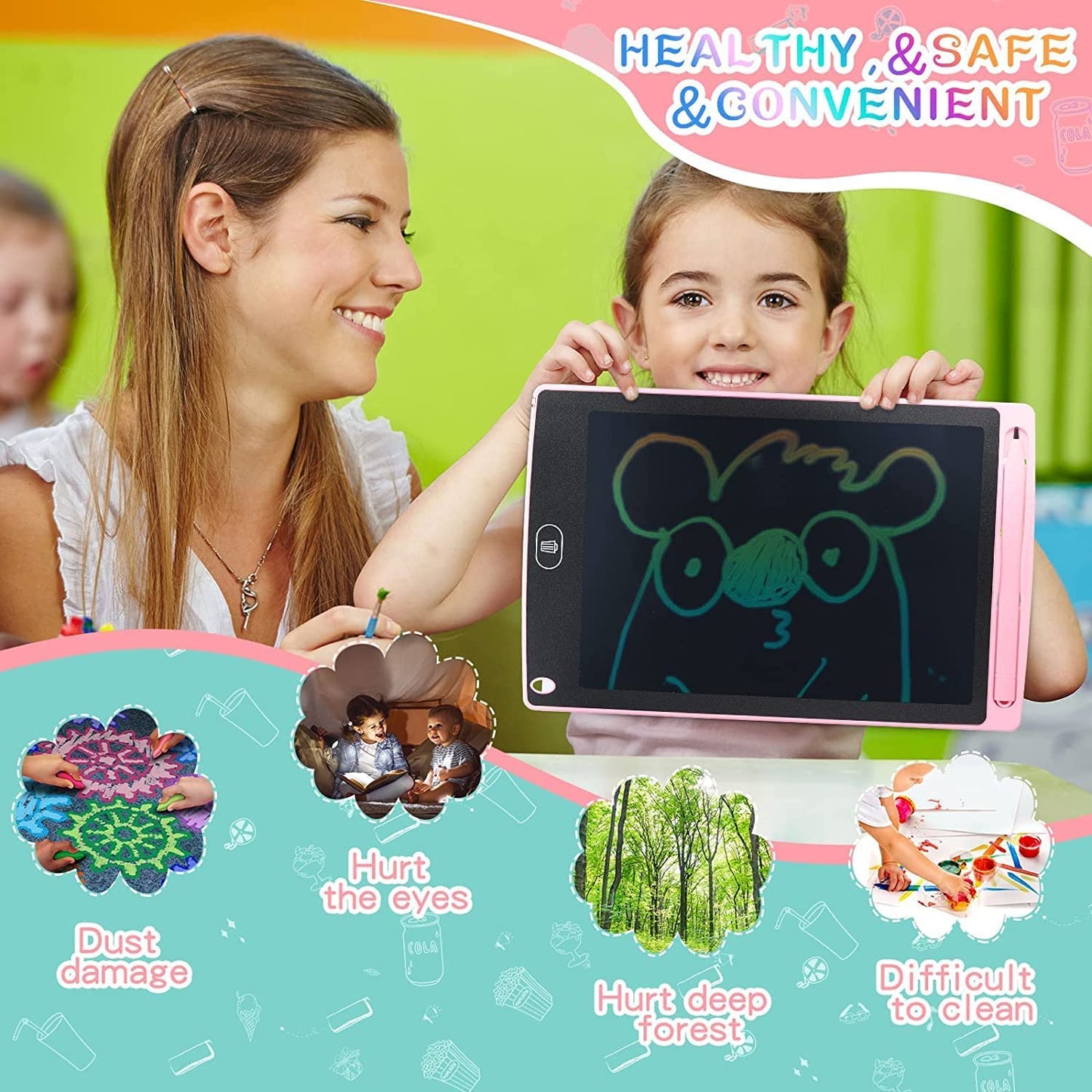 8.5 Inch LCD Writing Tablet for kids, Digital Magic Slate