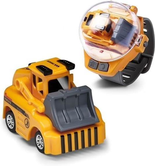 Mini Wrist Watch Remote Control Truck Bulldozer Toy for Kids